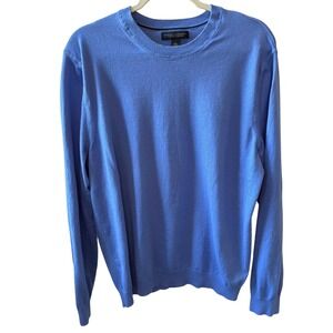 Banana Republic Cotton‎ Cashmere Crew Neck Sweater Mens Light Blue Size L
